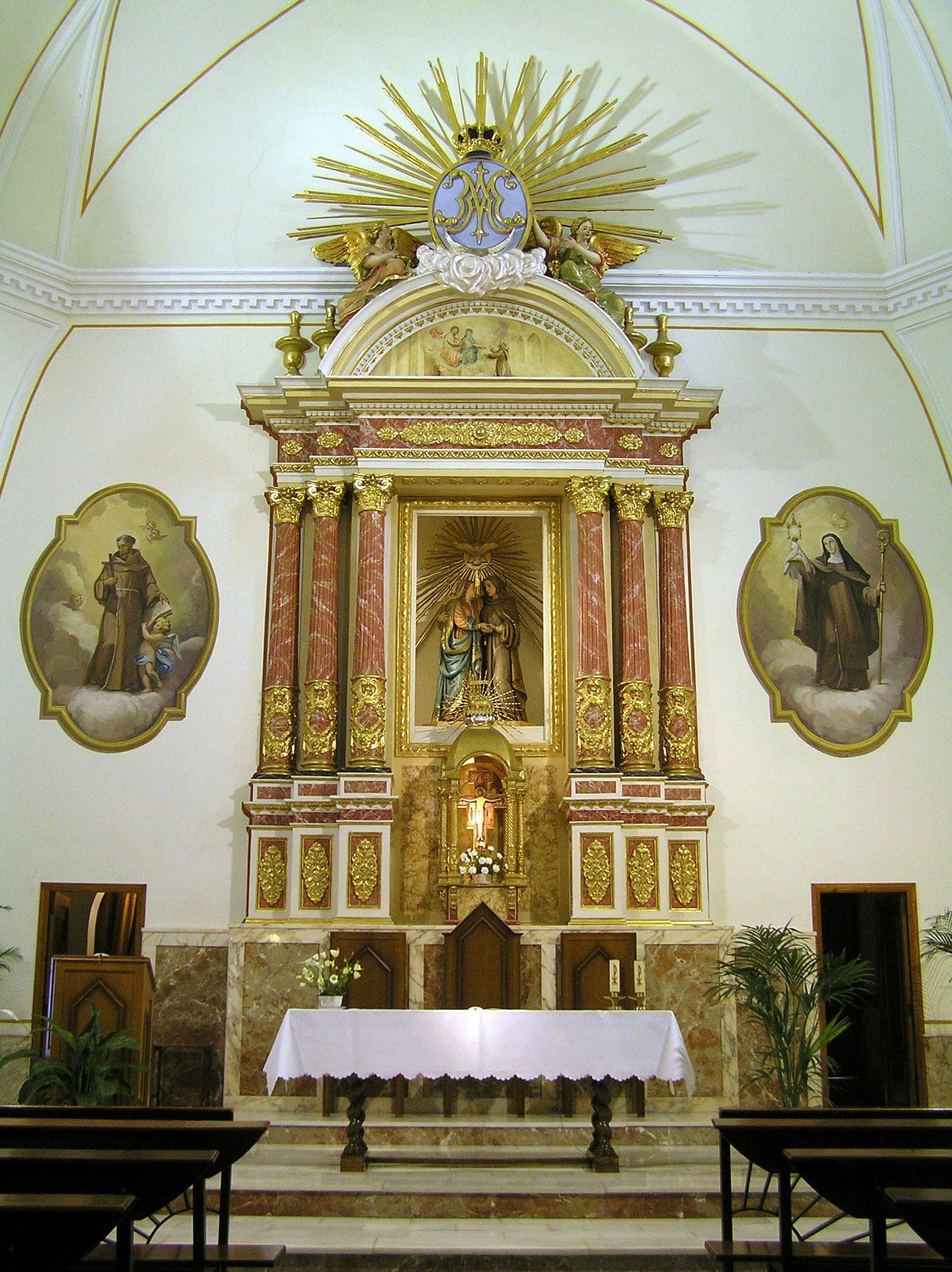 066 Decoració de retaule i dos murals_Franciscanes Clarisses Oliva.