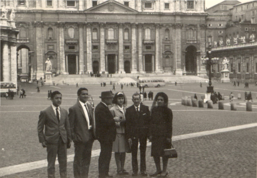 08 En Roma amb la família del germa Joaquín. Del 14 a 16-4-1966